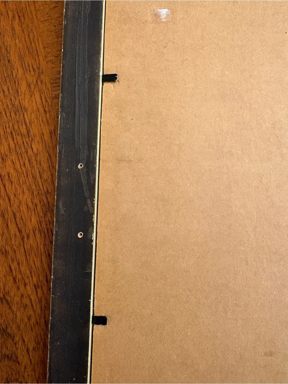 Vintage MCM Faux Bamboo yellow Picture Frame Original Glass 10x12